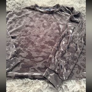 Camo print women’s sweater